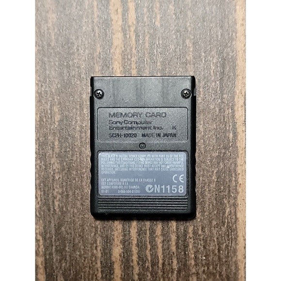 Official Original OEM Sony PlayStation 2 II Memory Card (Black) PS2 Authentic! - Picture 2 of 2